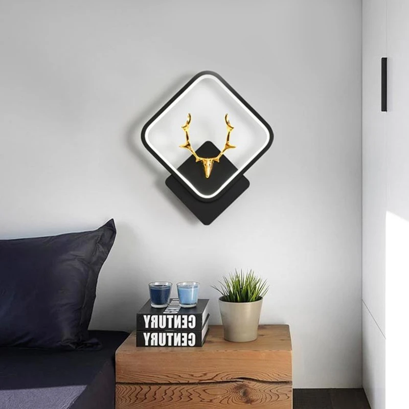 عکس شماره 11 : چراغ دیواری مدل ال ای دی طرح گوزن