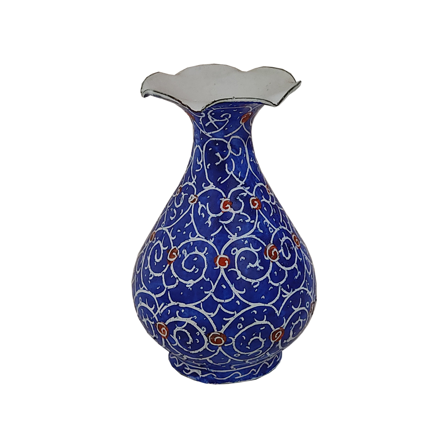گلدان میناکاری مسی مدل ارغوان کد 1047