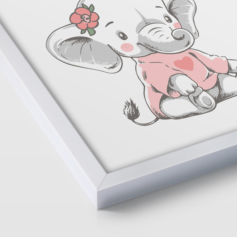 تابلو اتاق کودک سالی وود طرح فیل های سه قلو کد T112518 مجموعه 3 عددی