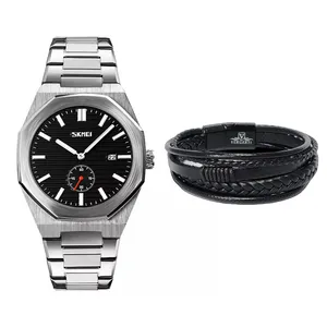 ساعت مچی عقربه‌ای کوارتز مردانه اسکمی مدل 9262SI به همراه دستبند