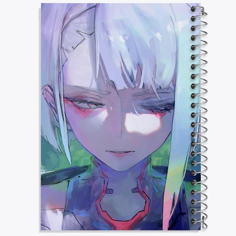 دفتر مشق 50 برگ خندالو مدل لوسی انیمه سایبرپانک کد 23997