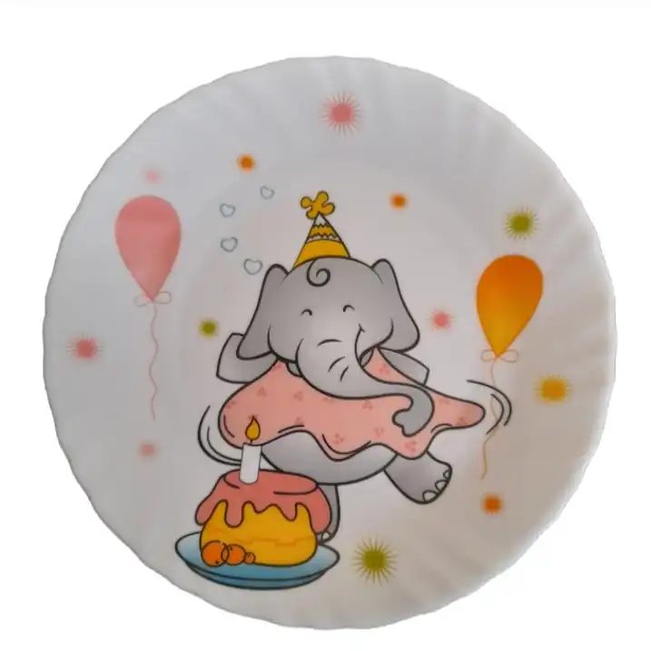 سرویس غذاخوری 5 تکه کودک پارس اوپال طرح تولد فیلی کد 750