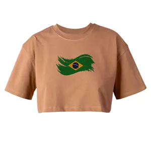 کراپ‌تاپ آستین کوتاه زنانه مدل برزیل  کد L106 K