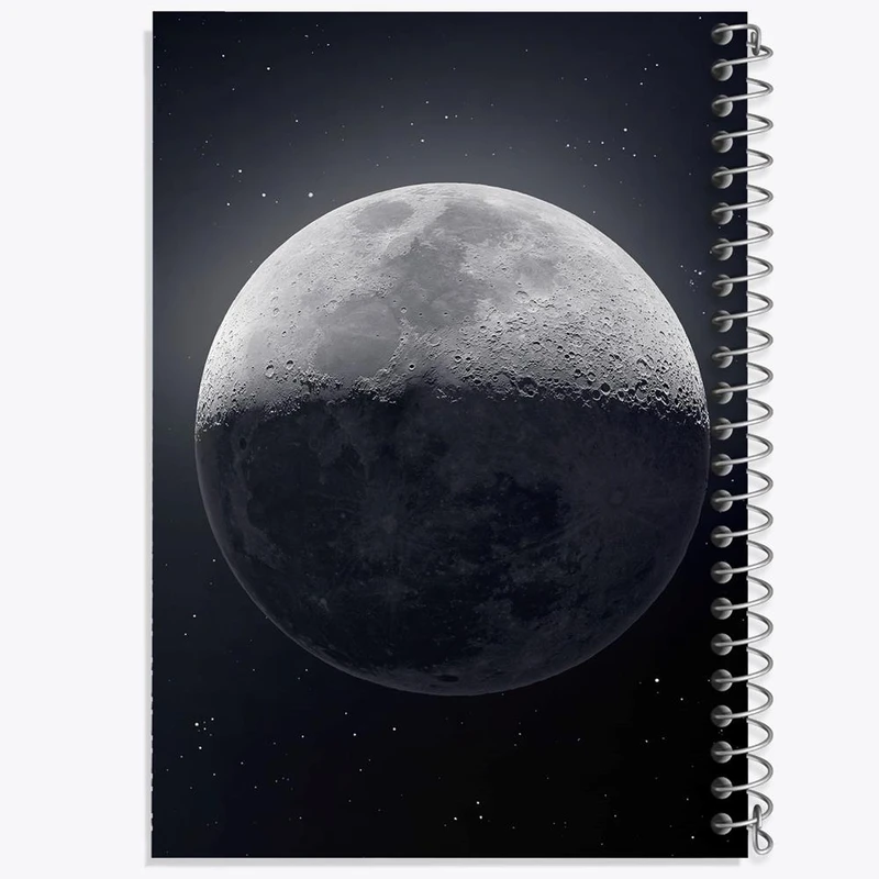 دفتر ژورنال نویسی 50 برگ خندالو مدل نقطه ای طرح ماه کد 25350