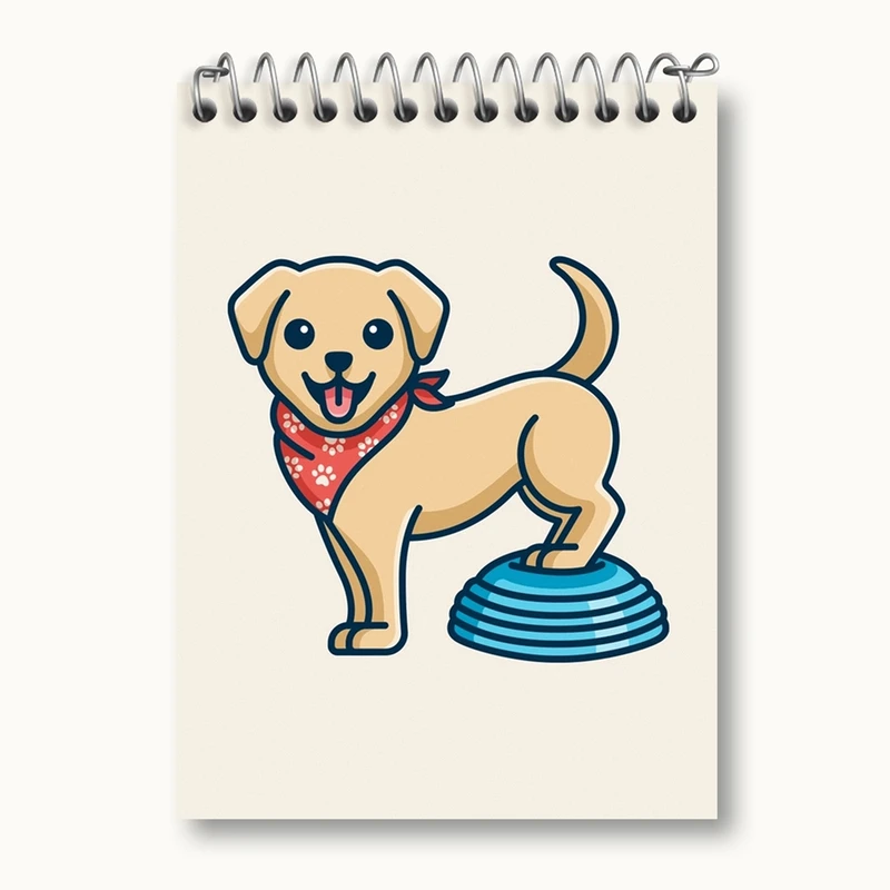 دفتر یادداشت 50 برگ خندالو مدل حیوانات بامزه سگ کد 28374