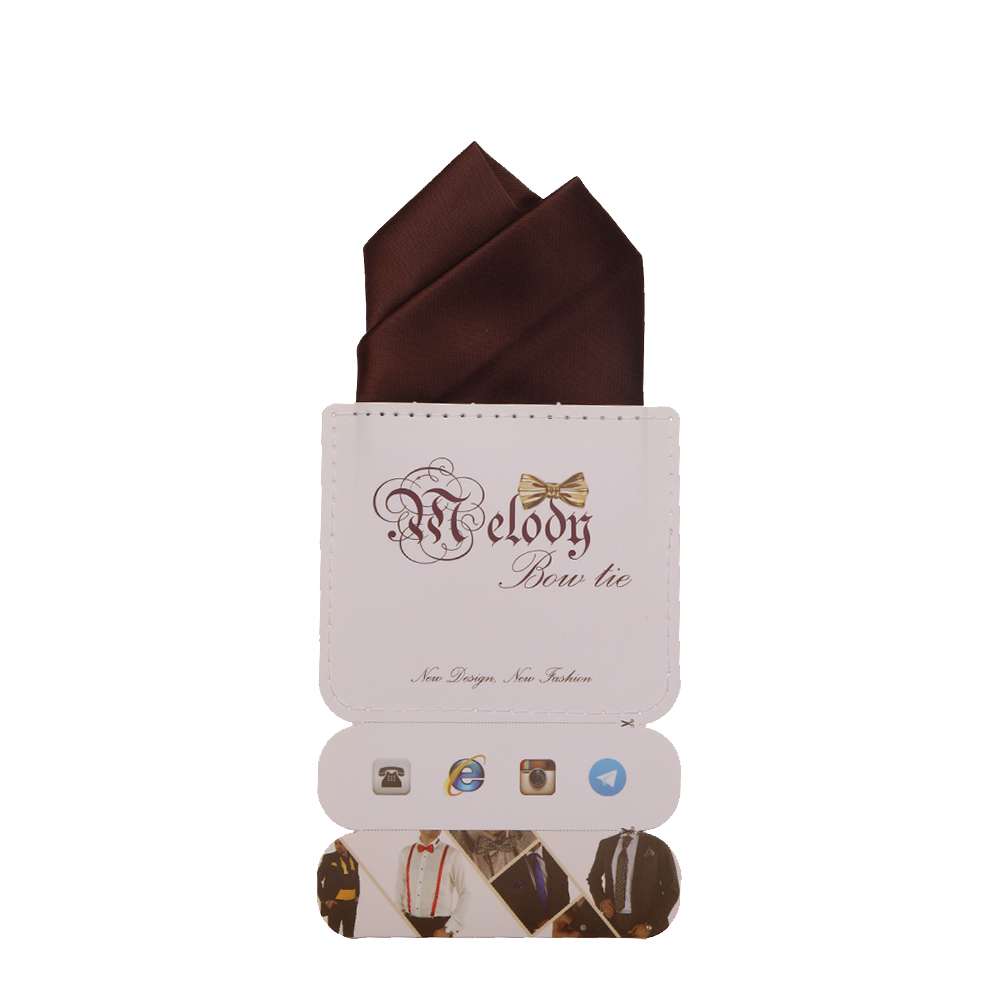 دستمال جیب مردانه ملودی مدل PS5108MSObrwn