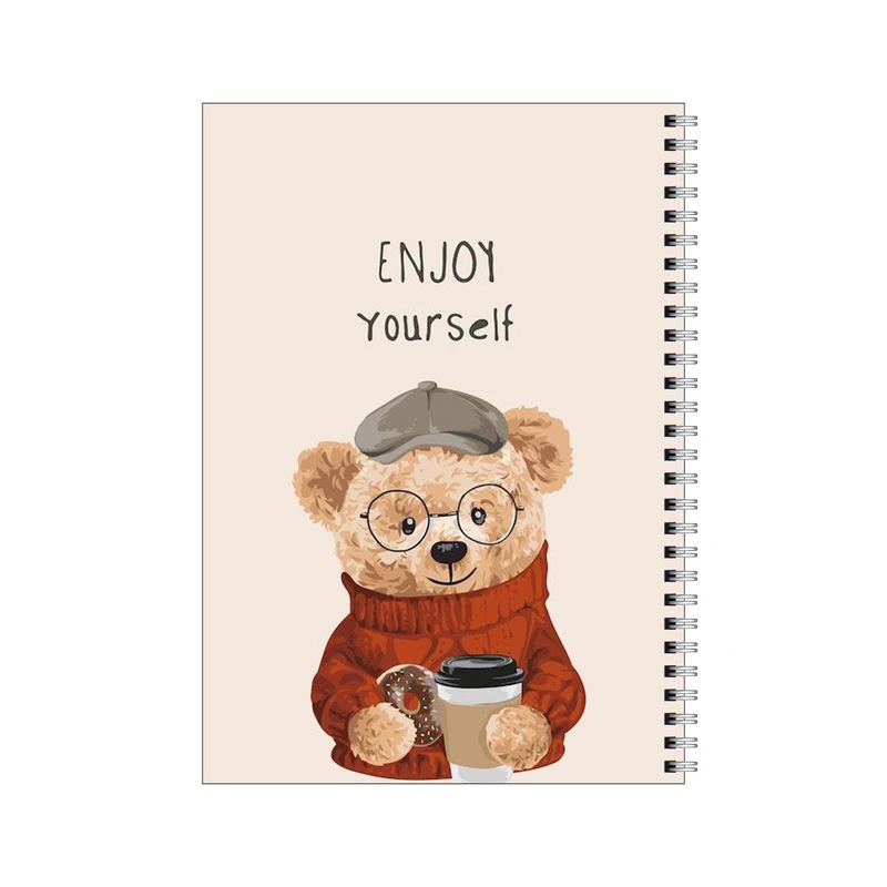 دفتر مشق 100 برگ بامبیلیپ طرح با خودت صفا کن تدی کد 9309911