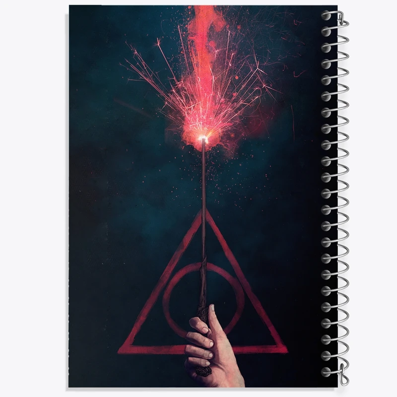 دفتر ژورنال نویسی 50 برگ خندالو مدل نقطه ای طرح هری پاتر (Harry Potter) کد F848