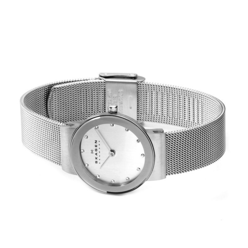ساعت مچی عقربه ای زنانه اسکاژن دانمارک مدل ۳۵۸SSSD