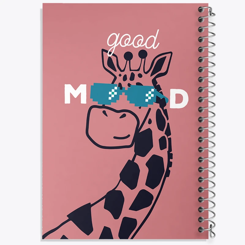 دفتر مشق 50 برگ خندالو طرح زرافه بامزه  کد N1004