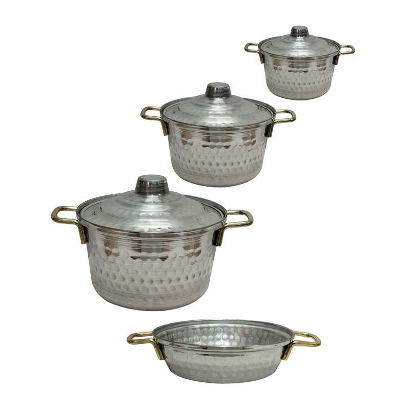 سرویس قابلمه 7 پارچه مدل چکشی کد TIK 4