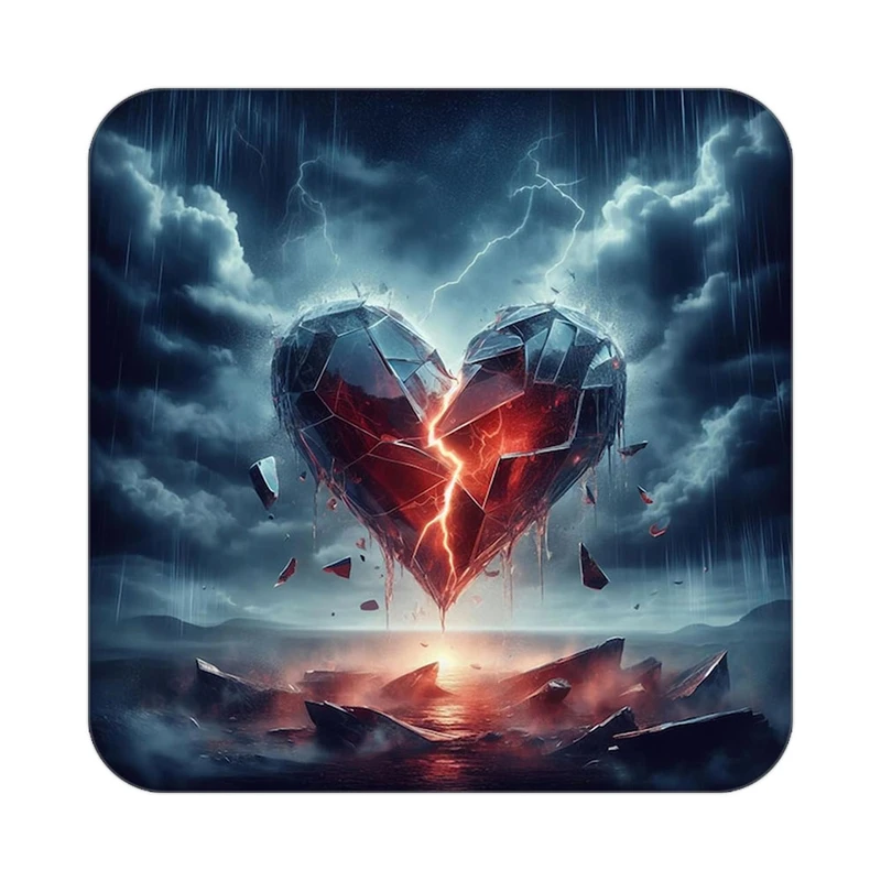 زیر لیوانی کاکتی مدل عاشقانه کد mp11841