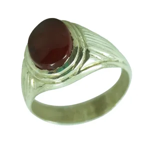 انگشتر نقره عقیق  مردانه سلین کالا  کد 25
