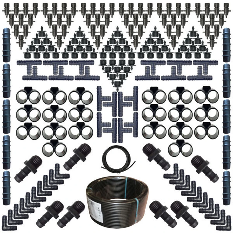 لوازم آبیاری قطره ای مدل Y-200 مجموعه 200 عددی 