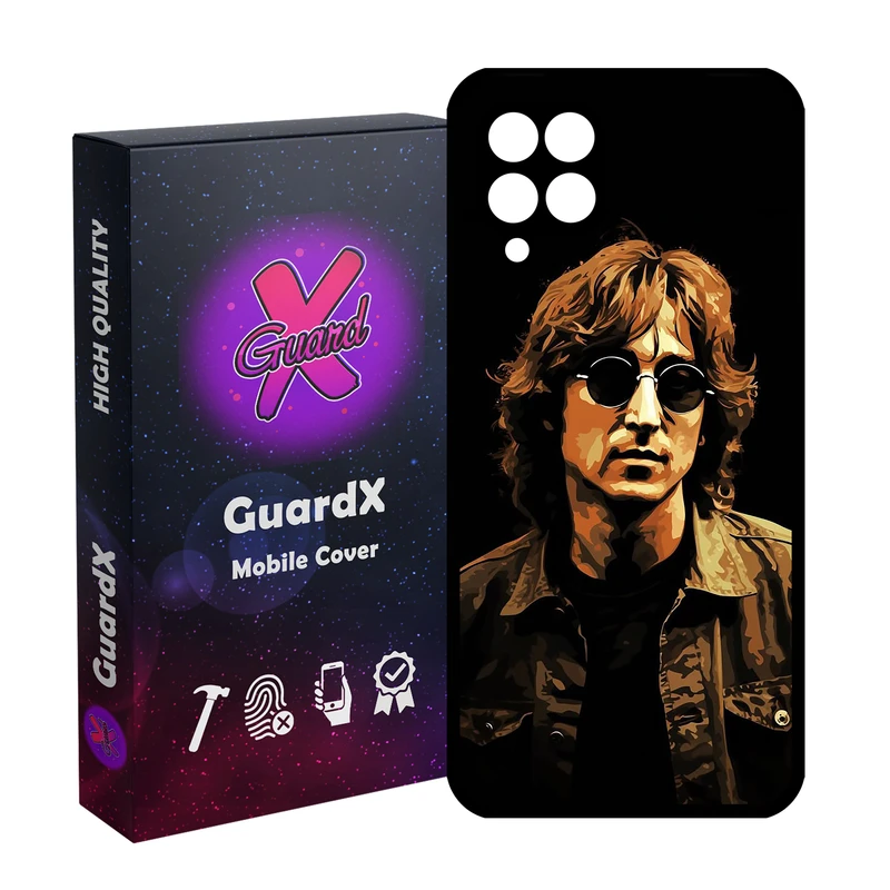 کاور گارد ایکس طرح مرد مدل Glass10753 مناسب برای گوشی موبایل سامسونگ Galaxy A12/M12/F12