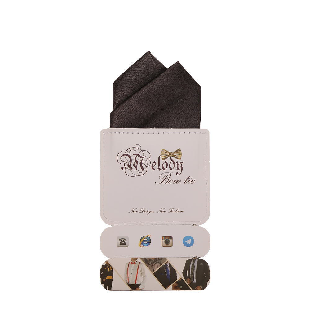 دستمال جیب مردانه ملودی مدل PS5108MSSDgry