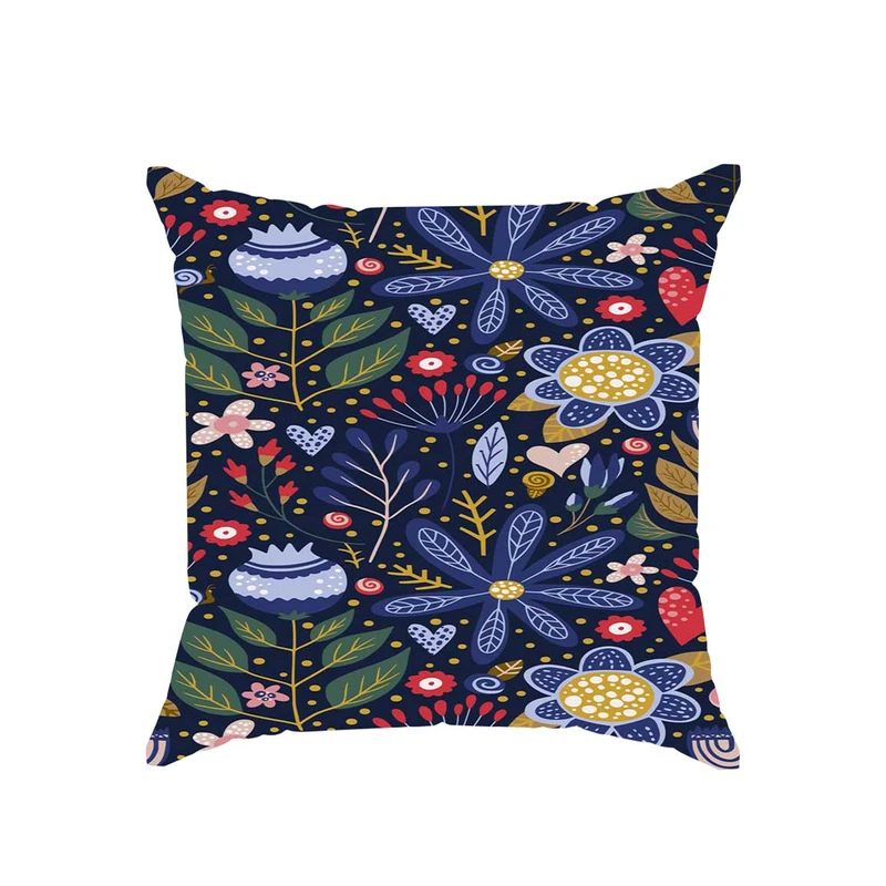 کوسن پاد آفرین مدل فانتزی طرح گل و برگ کد 2166