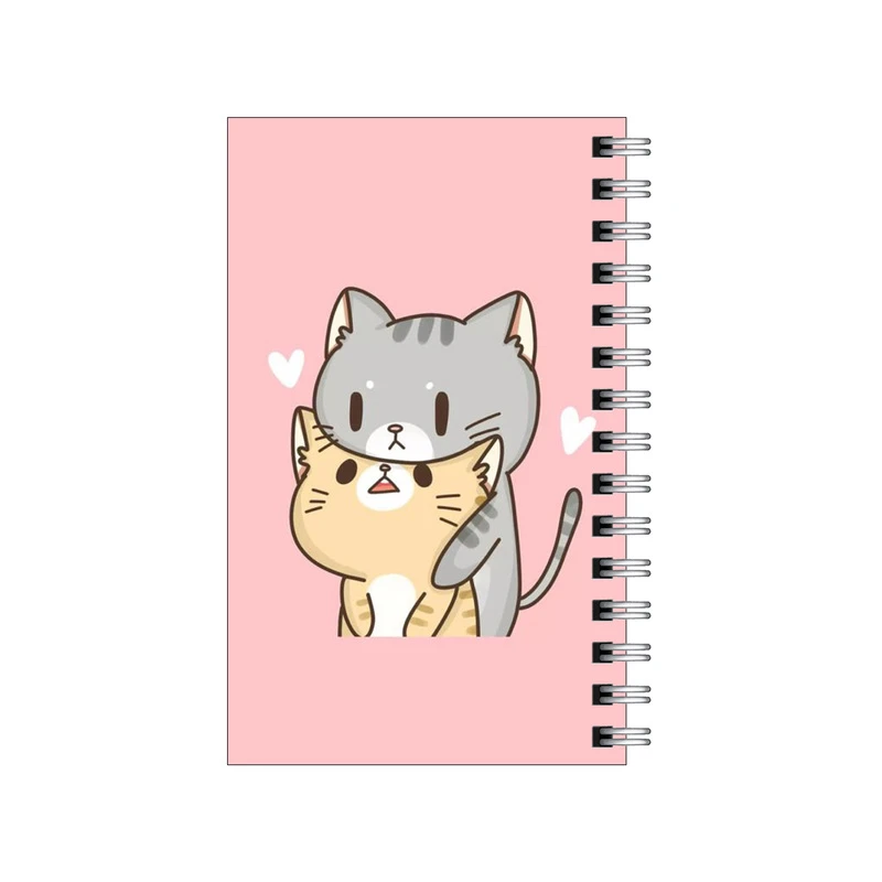 دفترچه یادداشت مدل to do list طرح گربه های عاشق کد 9710599