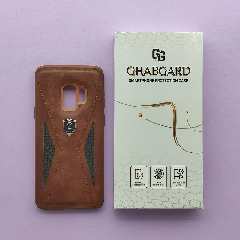 کاور قاب گارد مدل چرمی ساده مناسب برای گوشی موبایل سامسونگ Galaxy S9