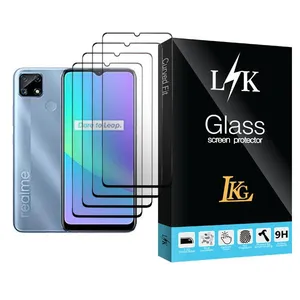 LKG LK Glass MIX004 Screen Protector For Realme C25 Pack Of 4