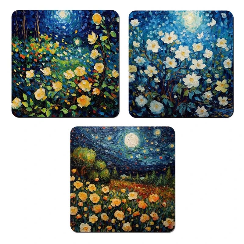 مگنت صباطرح مدل نقاشی ونگوک  کد M1310 مجموعه 3 عددی