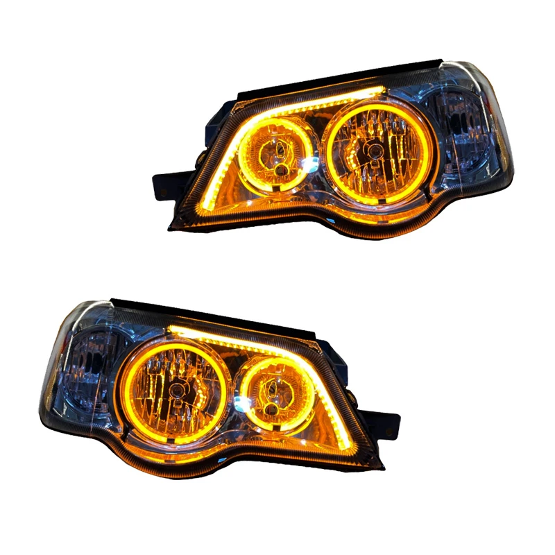 چراغ جلو خودرو گروه پژوهش صنعت مدرن مدل 3D-Angry-Y مناسب برای پراید 111 و 132 بسته دو عددی