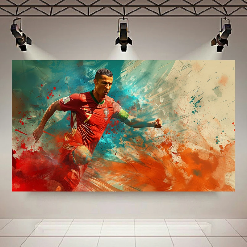 تابلو بوم طرح مخمل رونالدو مدل افسانه بی مرز کد AR304888