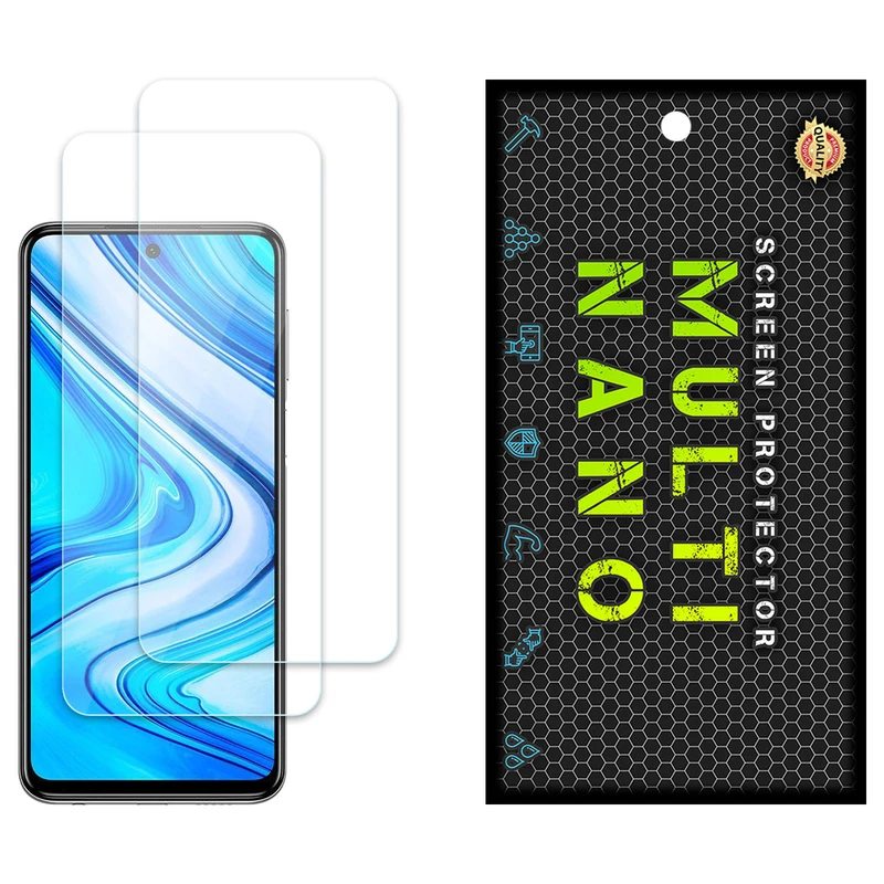 محافظ صفحه نمایش مولتی نانو مدل X-S2N مناسب برای گوشی موبایل شیائومی Redmi Note 9S بسته دو عددی