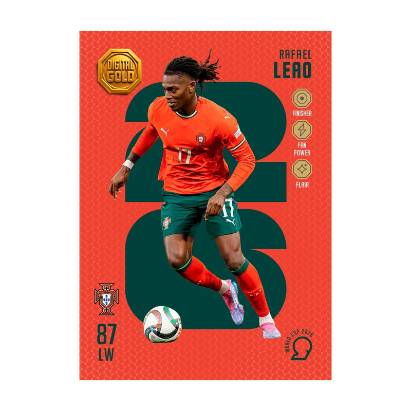 شمش طلای دیجیتال 18 عیار سوت مدل لیائو LEAO طرح کارت فوتبالی جام جهانی 2026 کد SO10137026