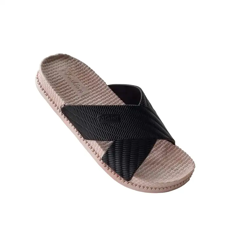 دمپایی زنانه پایون مدل گیسو طرح حصیری کد 43-BL