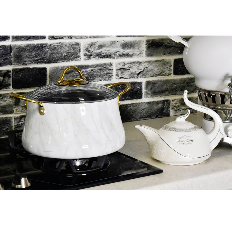 سرویس پخت و پز 7 پارچه بریونی مدل ماربل کد 00