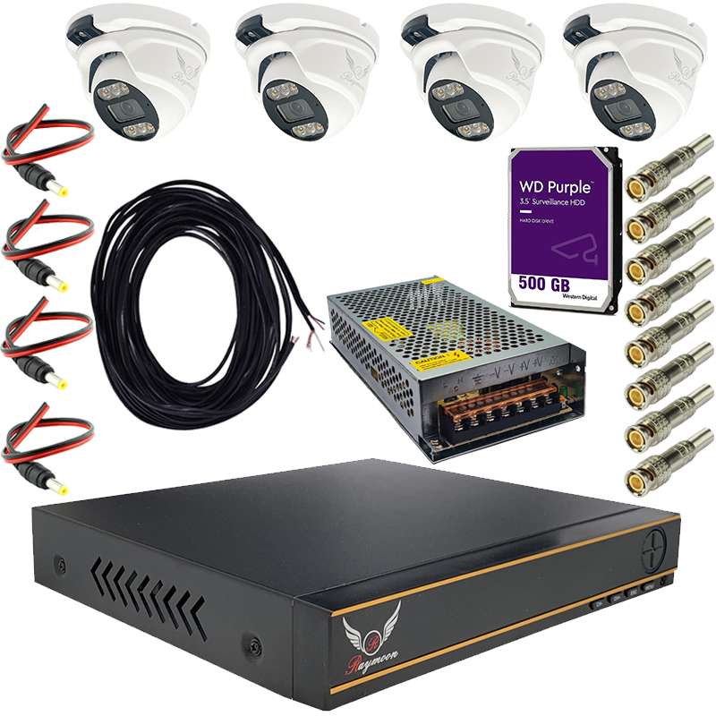 پک سیستم امنیتی دوربین مداربسته رایمون مدل 2 مگاپیکسل کد RP-2MP-4C05 پک سیستم امنیتی دوربین مداربسته رایمون مدل 2 مگاپیکسل کد RP-2MP-4C05