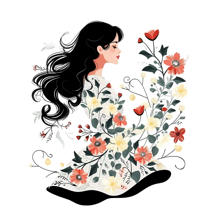 استیکر پارچه و لباس پاد آفرین مدل زن دختر مادر همسر کد S2921