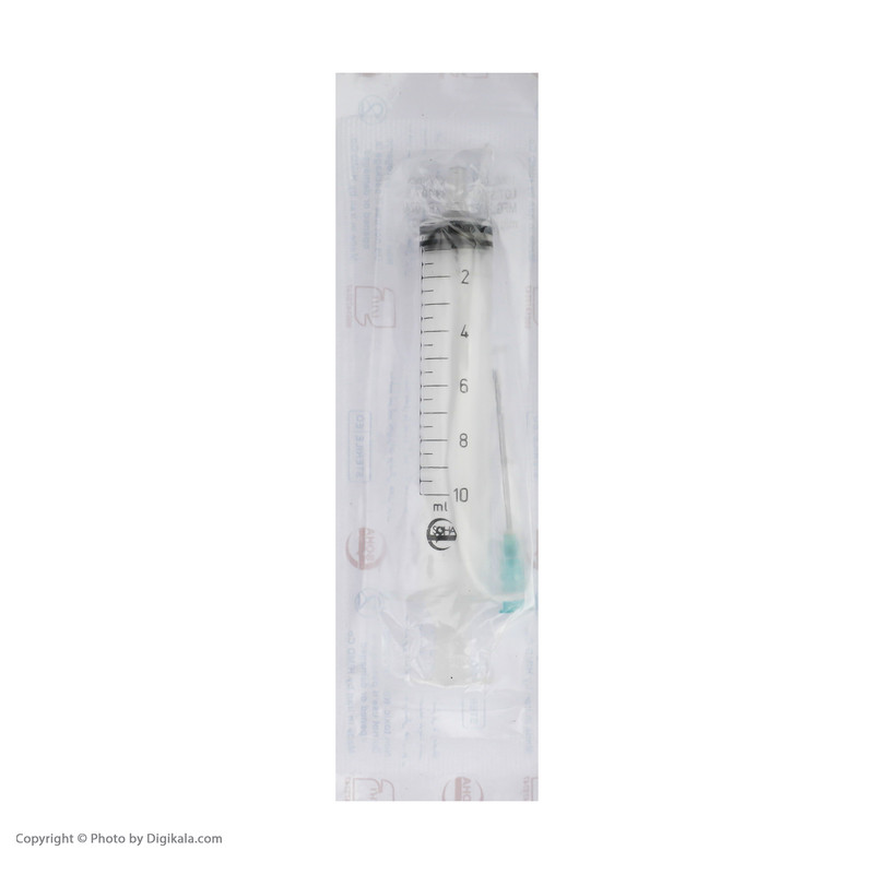 سرنگ 10 سی سی سها مدل پيستون دار بسته 150 عددی