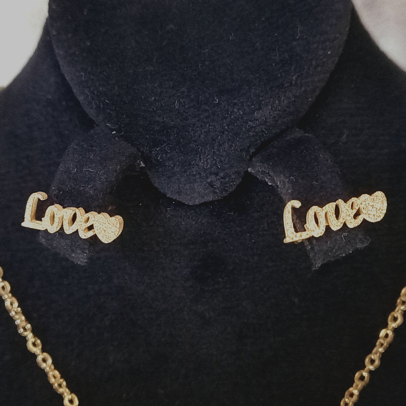 نیم ست زنانه طرح Love مدل NSZ109