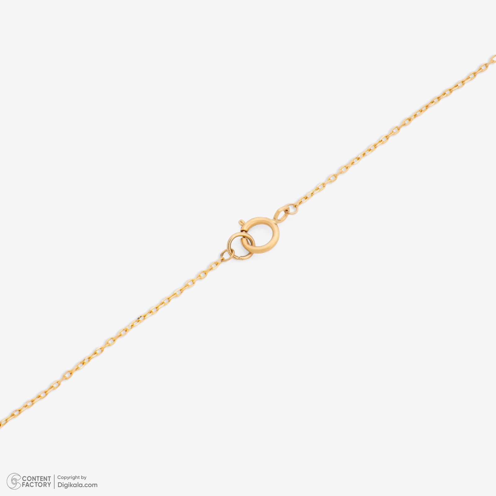 گردنبند طلا 18 عیار زنانه با زنجیر حلقه‌ای (فلامینگو) گلدم مدل PE147011 -  - 3