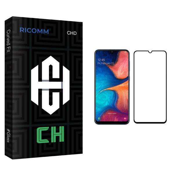 محافظ صفحه نمایش ریکام مدل CH glass مناسب برای گوشی موبایل سامسونگ Galaxy A20