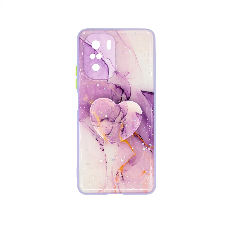 کاور طرح ماربل مناسب برای گوشی موبایل شیائومی NOTE 10 4G به همراه پایه نگهدارنده