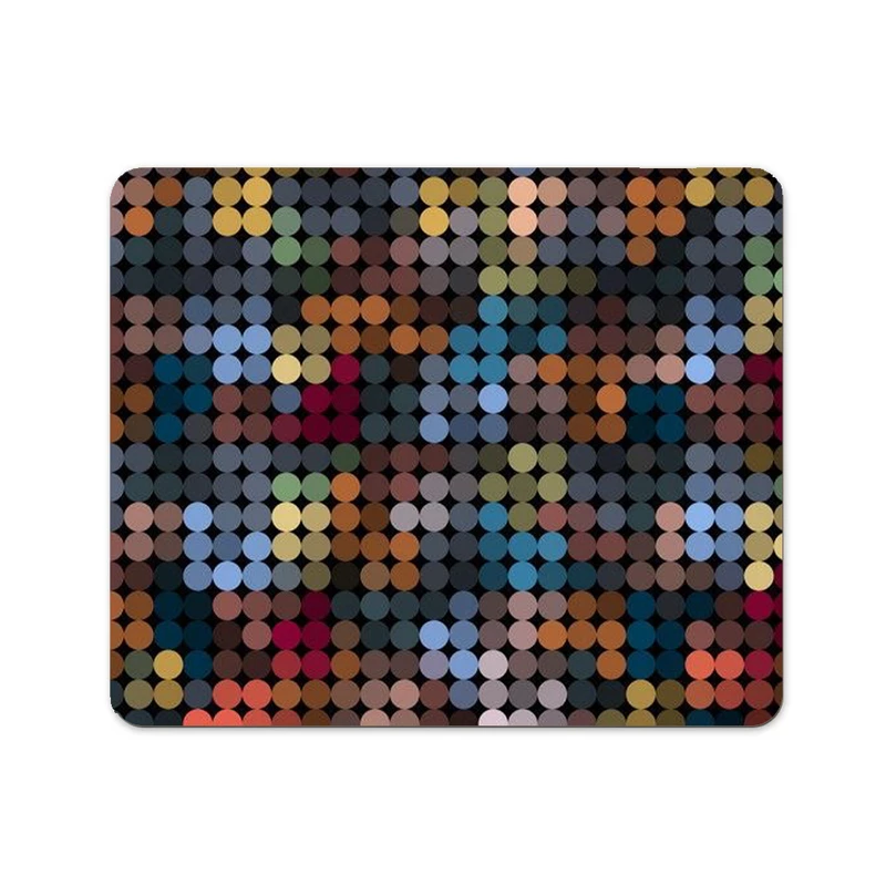  ماوس پد پاد آفرین طرح دایره های رنگی کد 780 سایز 19*24 سانتی متر