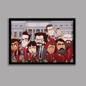 تابلو مدل سریال خانه کاغذی Money Heist کد LA-G10646-2