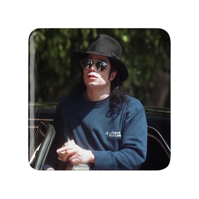 مگنت خندالو طرح مایکل جکسون Michael Jackson مدل مربعی کد 19230