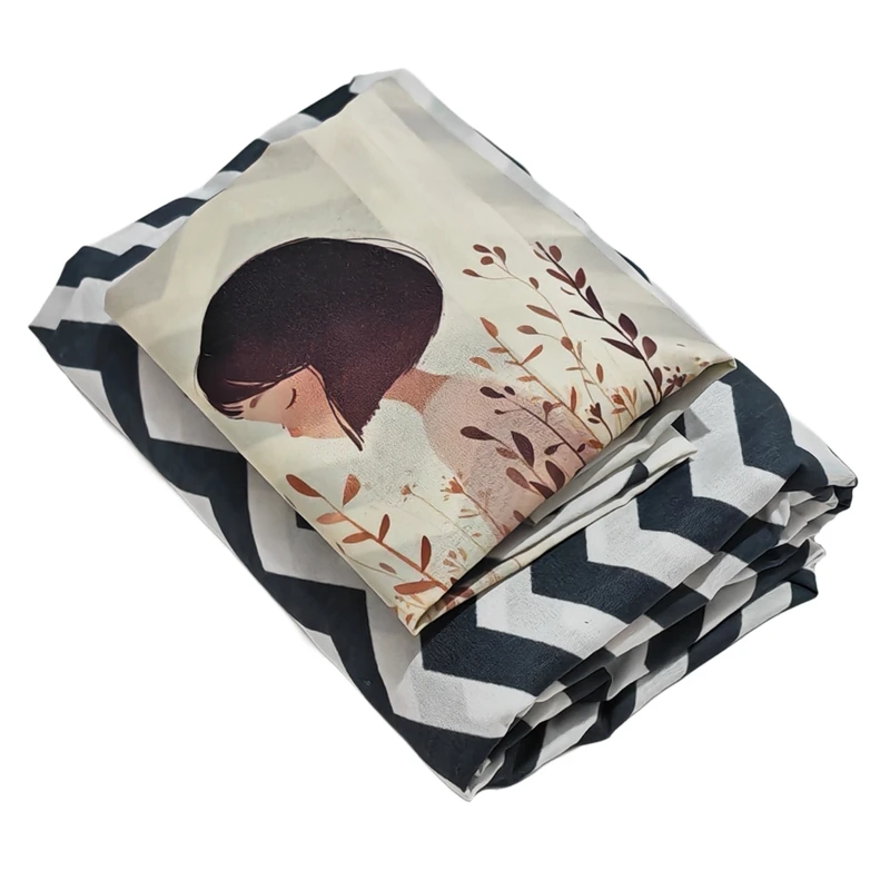 سرویس ملحفه یک نفره 2 تکه مدل دخترصحرا