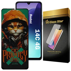 Glass Star CATPRVS Privacy Screen Protector For Xiaomi Redmi 14C 4G