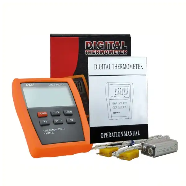 ترمومتر دوکانال وی سی مدل +DM6802A