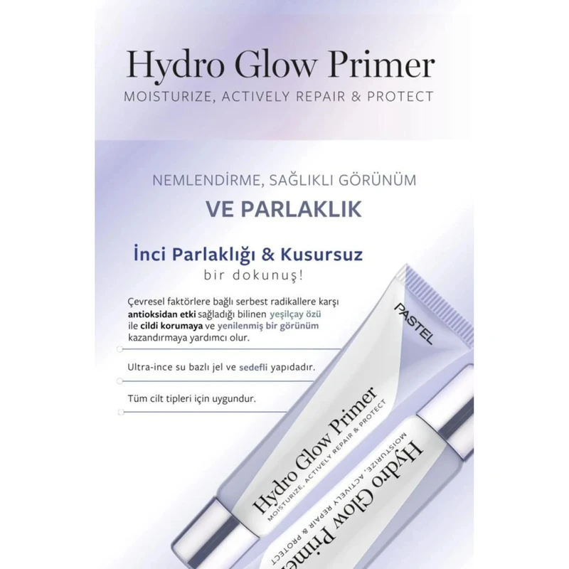 عکس شماره 3 : پرایمر پاستل مدل hydro glow حجم 30 میلی لیتر
