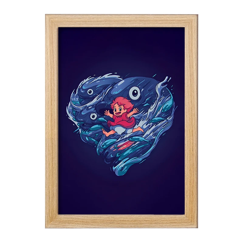 تابلو خندالو مدل انیمه پونیو (Ponyo) کد F9379