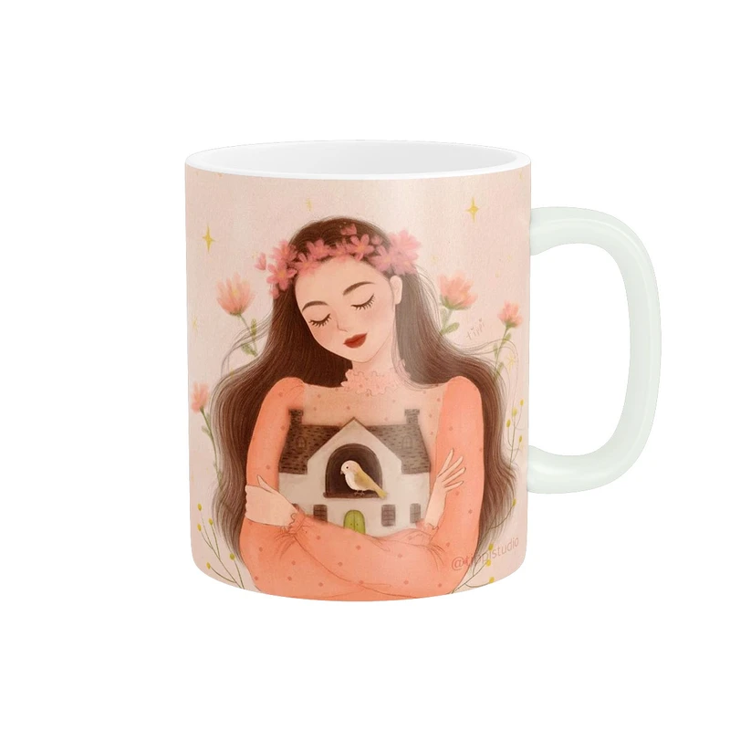 ماگ پاد آفرین مدل دخترونه فانتزی کد 2200