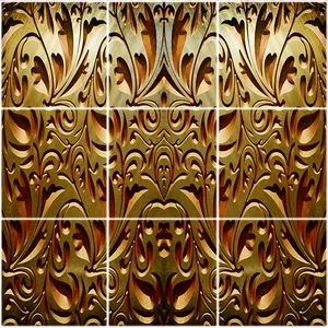 تایل سقفی آسمان مجازی طرح منبت کاری کد 1033-9 سایز 60x60 سانتی متر مجموعه 9 عددی