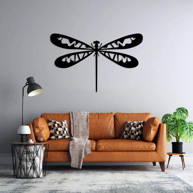 استیکر دیواری طرح سنجاقک 