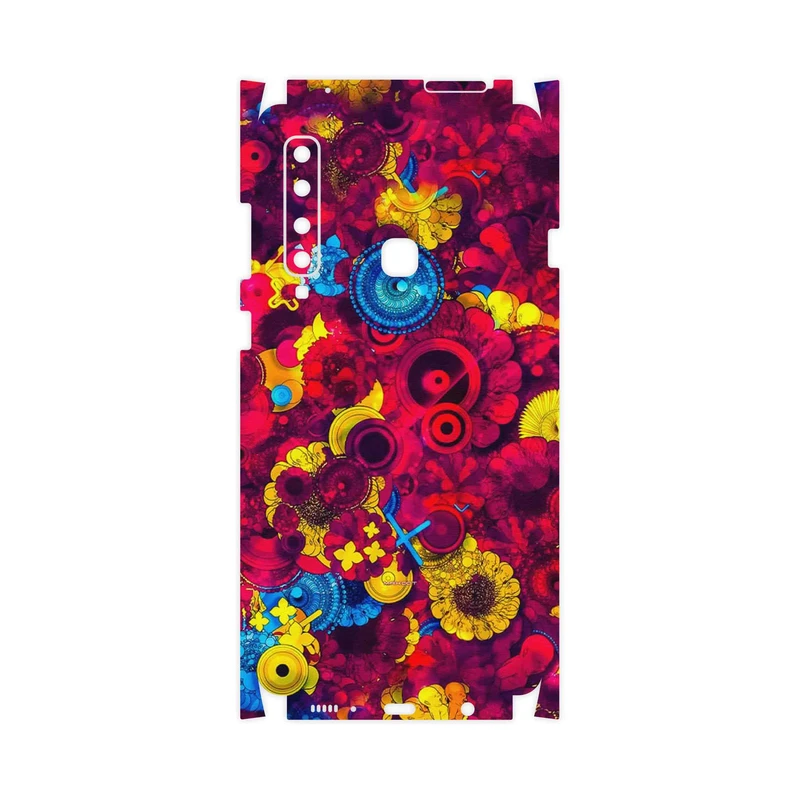 برچسب پوششی ماهوت مدل Vector Flower Garden Digital Art-FullSkin مناسب برای گوشی موبایل سامسونگ Galaxy A9 2018